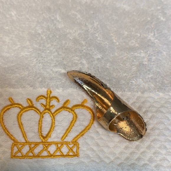 Women Index Finger Exaggerated Long Nails Punk Style Tip Ring 2.0" in W x 2"in L - Picture 12 of 16